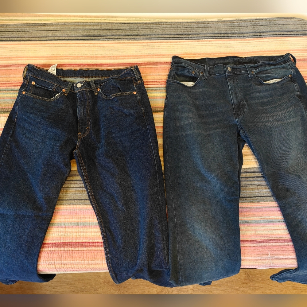 Levi's Men 514 Straight Fit Denim Jeans - Abu Volcano & Midnight 36/32